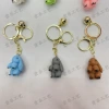 Resin-filled dead rabbit keychain pendant, a popular new and best-selling accessory, a little rabbit accessory details Picture